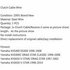 Clutch Cable for Yamaha XVS400 DS400 XVS400C XVS650 V-Star (1996–2014)