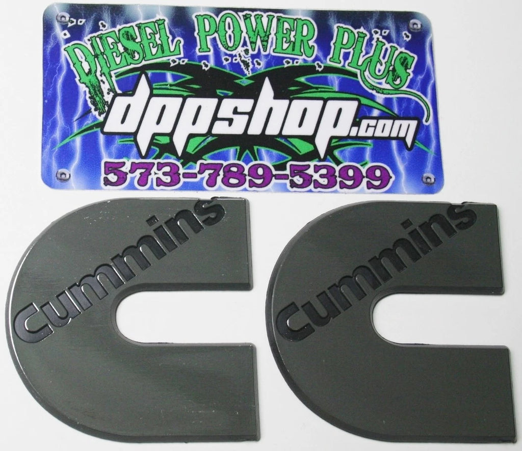 2 Cummins Emblem Decal Plaque Badge for Longhorn Truck (Turbo Diesel 4x4)