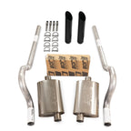 2.5" Dual Exhaust Kit for Mopar B Body (1962–1974) - Borla Pro XS, Rear Exit, BW Tip