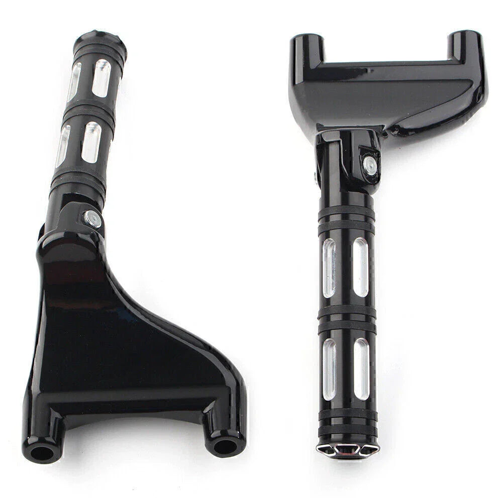 Black Rear Passenger Footrest Peg Mount for Harley Sportster XL883 XL1200 (2004-2013)