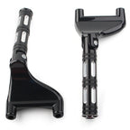 Black Rear Passenger Footrest Peg Mount for Harley Sportster XL883 XL1200 (2004-2013)
