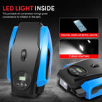 LED Tire Inflator for Universal Vehicles (Portable, Auto Shut Off)