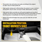 Leather Bottom Seat Cover for Toyota RAV4 (2006–2012) Gray Perforated EPY