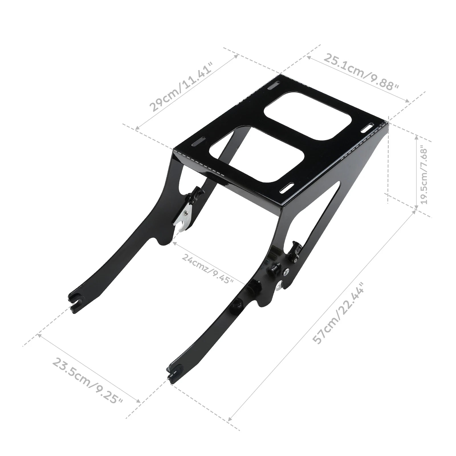 2-Up Mounting Rack for Harley FLDE FLHC FLHCS (2018–2025) Black