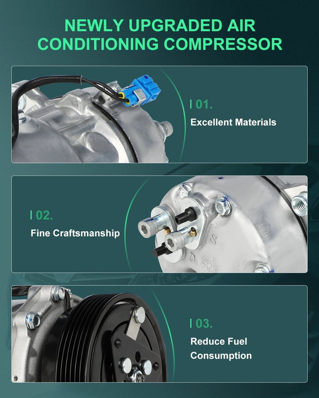 A/C Compressor for Volkswagen Golf Jetta (1999–2000) CO 1206JC