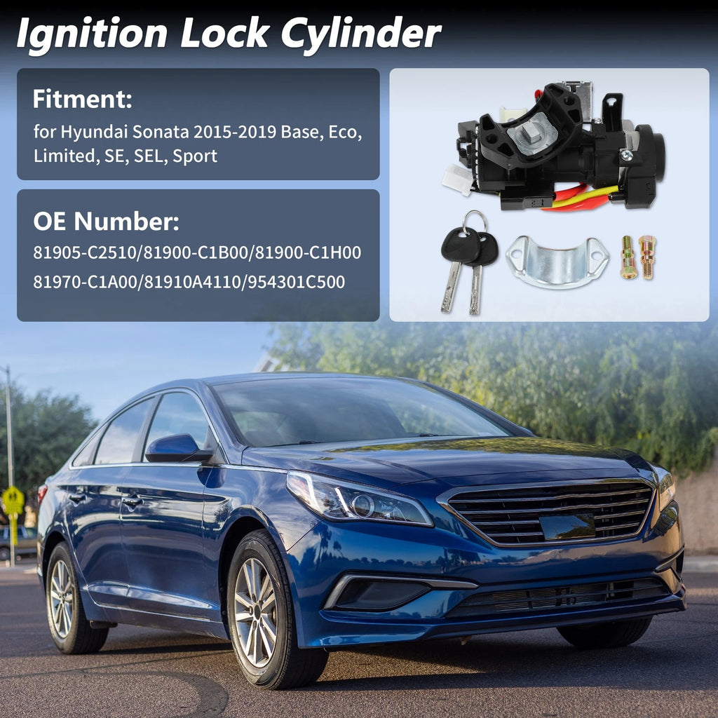 Ignition Lock Cylinder Assembly No.81905-C2510 for Hyundai Sonata (2015–2019)
