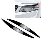 Headlight Eyelid Trim Cover for Skoda Octavia MK3 (2015–2017) Black