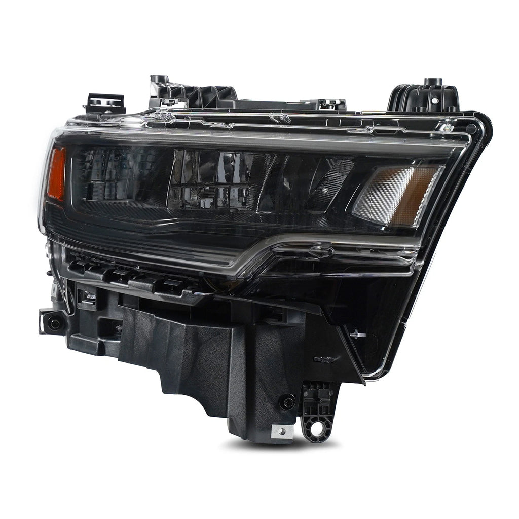 LED Headlight for Ram 1500 (2025–2026) - Halogen Turn Signal, Black Trim