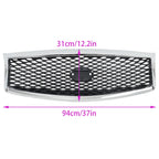 Front Upper Grille for Infiniti Q70 Q70L (2015–2019) Chrome with Camera Hole