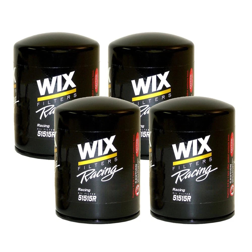 Set of 4 Wix Racing Engine Oil Filters for Ford, Nissan, Toyota, Volvo