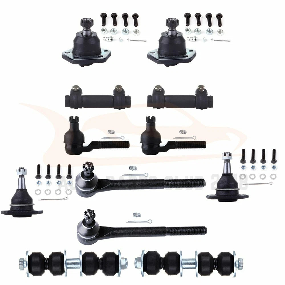 12 Pc Front Ball Joints Tie Rods Sway Bars Kit for GMC Jimmy & Chevy Blazer (1995–2005)