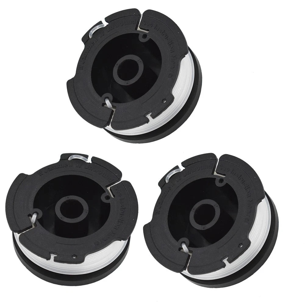 Set of 3 Replacement Trimmer Spools for BLACK+DECKER GH600