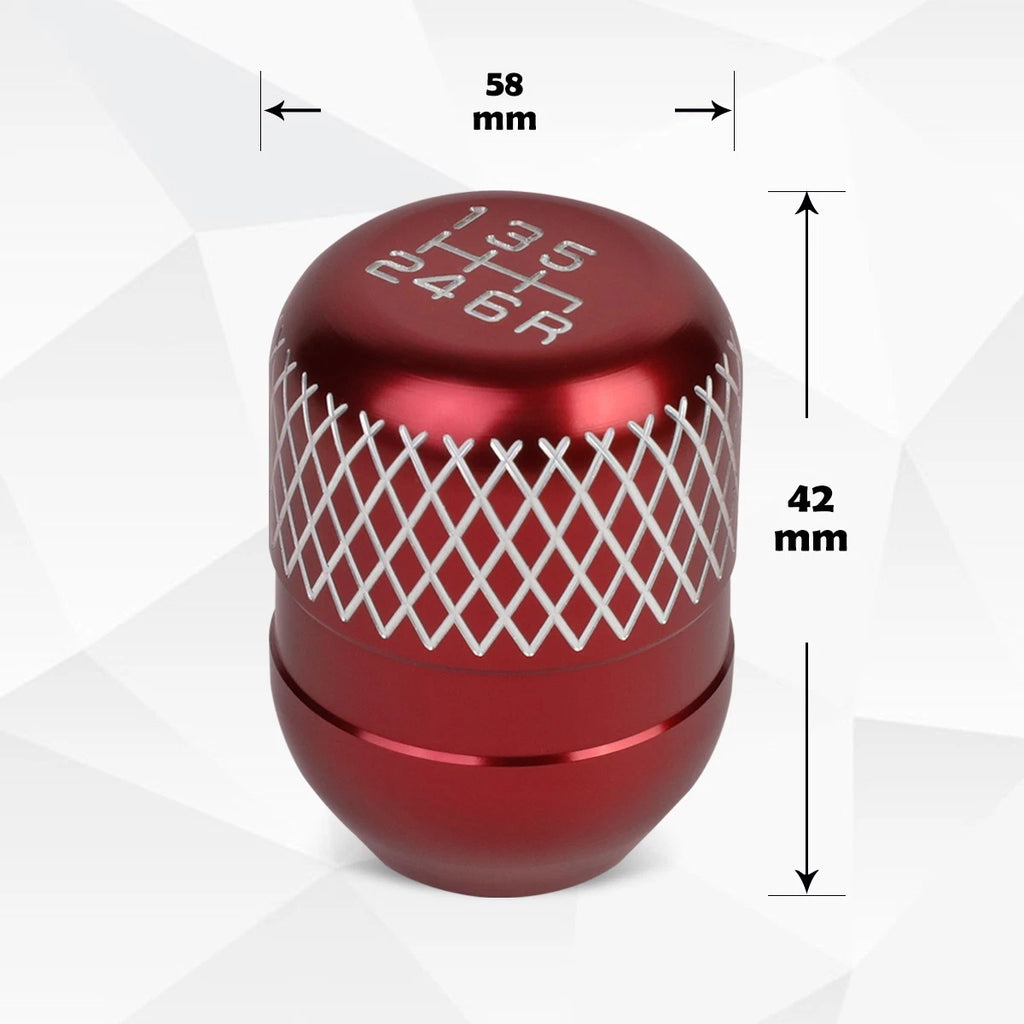 42mm Racing Manual 6-Speed Aluminum Shift Knob for Universal JDM Type-R
