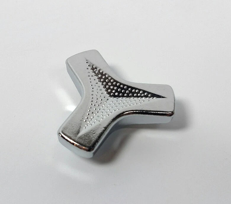 Air Cleaner Wing Nut Chrome Tri Bar Hold Down for 1/4-20 Rod (Universal)