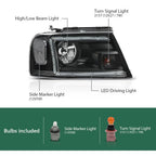 LED DRL Headlights for Ford F150 Lincoln Mark LT (2004–2008)
