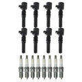Set of 8 Ignition Coils & NGK Laser Iridium Spark Plugs for Crown Victoria (1992–2011)