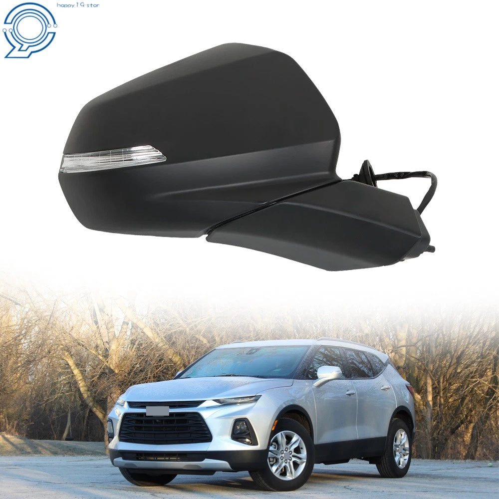 Passenger Side View Mirror for Chevy Blazer (2019–2021) Unpainted