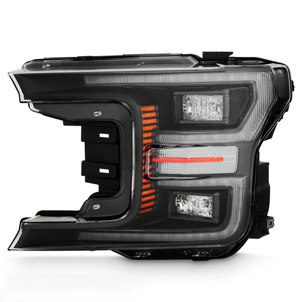 Full LED Headlight for Ford F-150 (2018–2020) w/Black Bezel & Module