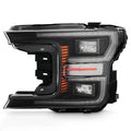 Full LED Headlight for Ford F-150 (2018–2020) w/Black Bezel & Module