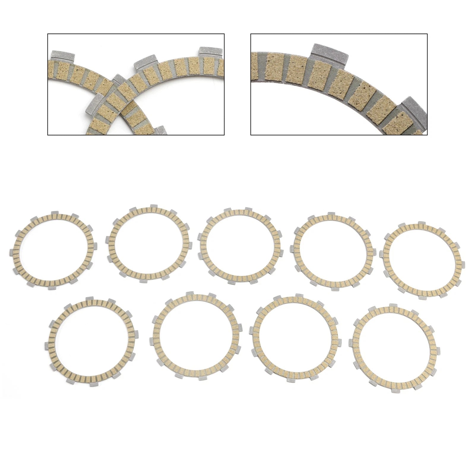 Clutch Friction Plate Kit for Kawasaki ZR1100 Zephyr 1100 (1998–2006) 13088-1087