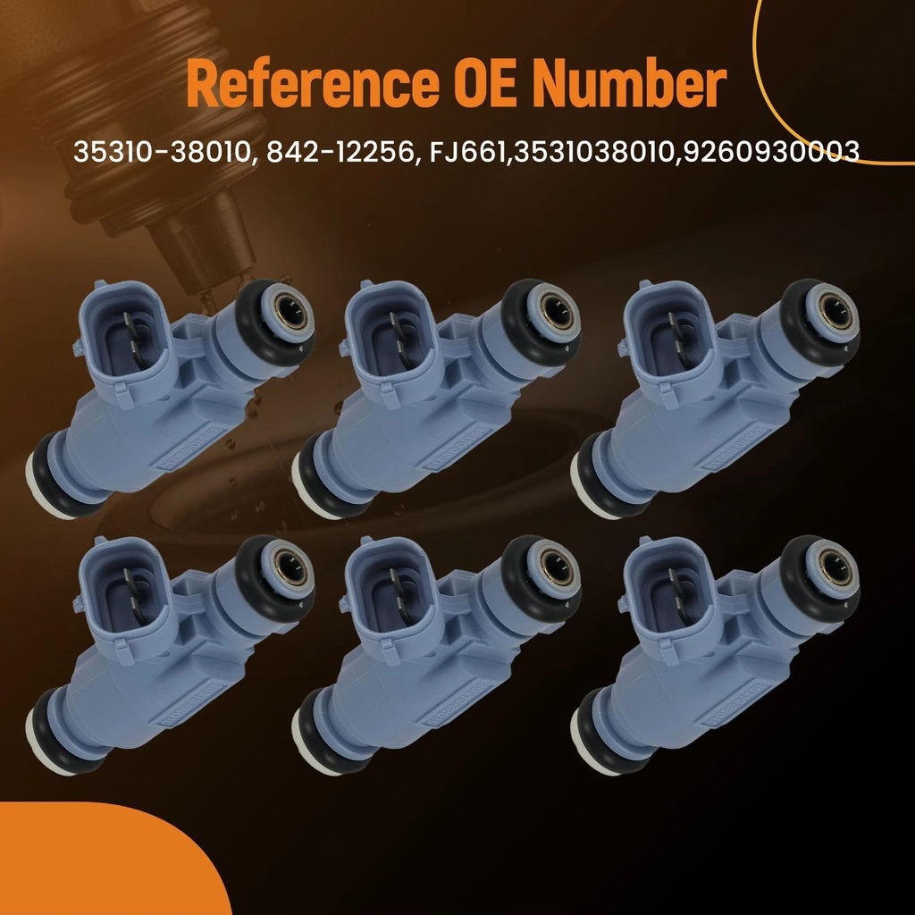 Fuel Injector Set for Hyundai Santa Fe Sonata XG350 Kia 2.4L 3.5L (2000–2006)