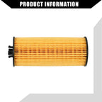 Set of 2 Engine Oil Filters No.68079744AB/68079744AA for Dodge Journey (2011–2013)