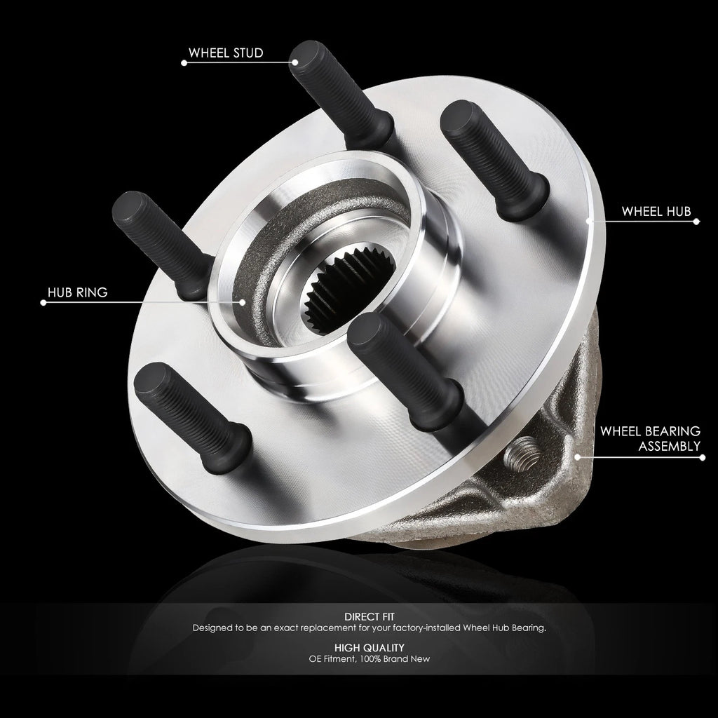 Front Wheel Hub Assembly with Bearing for Jeep Cherokee Wrangler (1999–2006)
