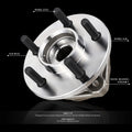 Front Wheel Hub Assembly with Bearing for Jeep Cherokee Wrangler (1999–2006)