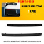 Set of 2 Smoked Rear Bumper Reflectors for Chevrolet Corvette C7 (2014–2019)