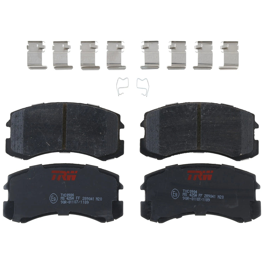 Set of 4 Disc Brake Pads for Mitsubishi Lancer (2002–2007)