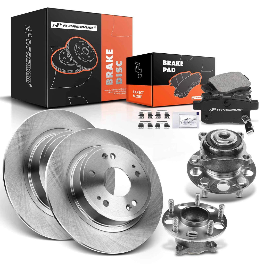 Rear Disc Brake Rotor & Pads for Honda Accord (2014–2017)