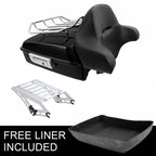 Chopped Trunk Backrest & Mount Top Rack for Harley Touring Road Glide (2014–2026)