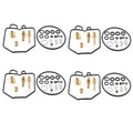 4x Carburetor Repair Kit for Honda Goldwing GL1100 (1980-1983)