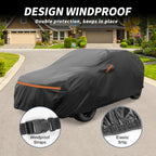 Waterproof Car Cover for Audi Q2 (2009–2024) with Zipper, PEVA Spunlace Cotton