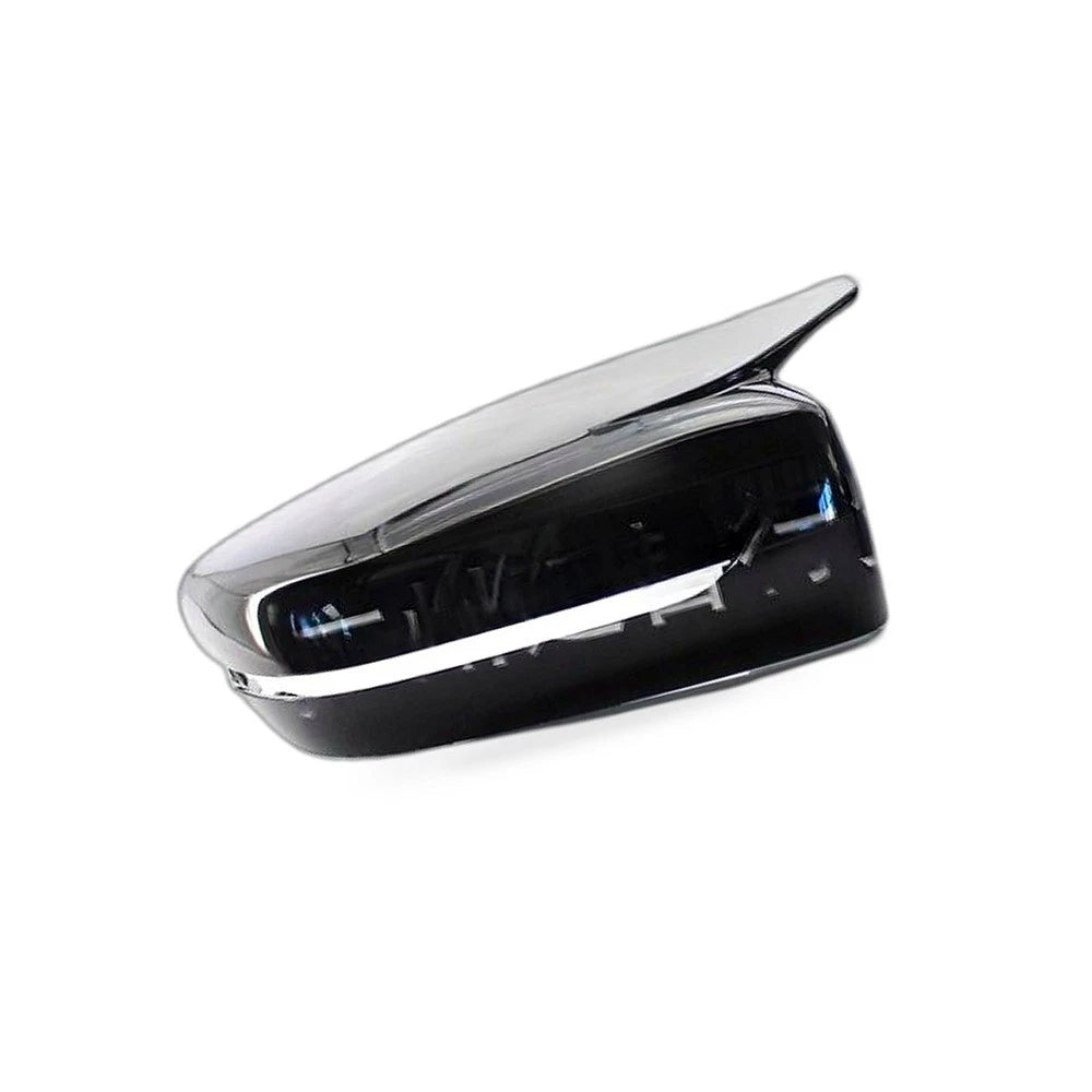 Gloss Black Bullhorn Side Mirror Cover for BMW G20 (2019–2023)