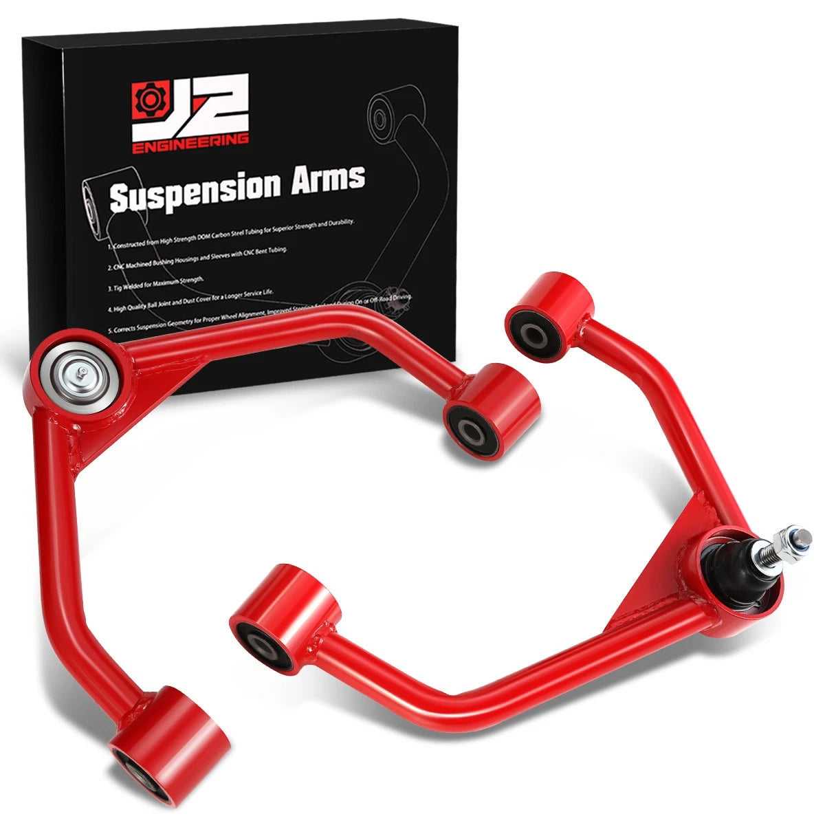 2X Front Upper Tubular Control Arms w/Balljoints for Ram 1500 (2019–2022)