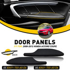 Door Panel Armrest Set for Honda Accord Coupe (2008–2012) Black Leather