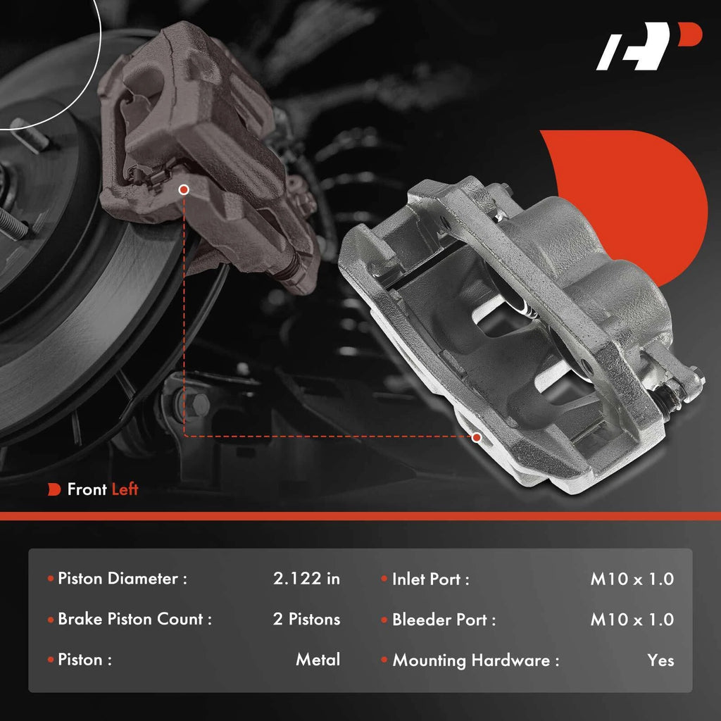 Front Left Brake Caliper with Bracket for Dodge Ram 1500 (2006-2008)