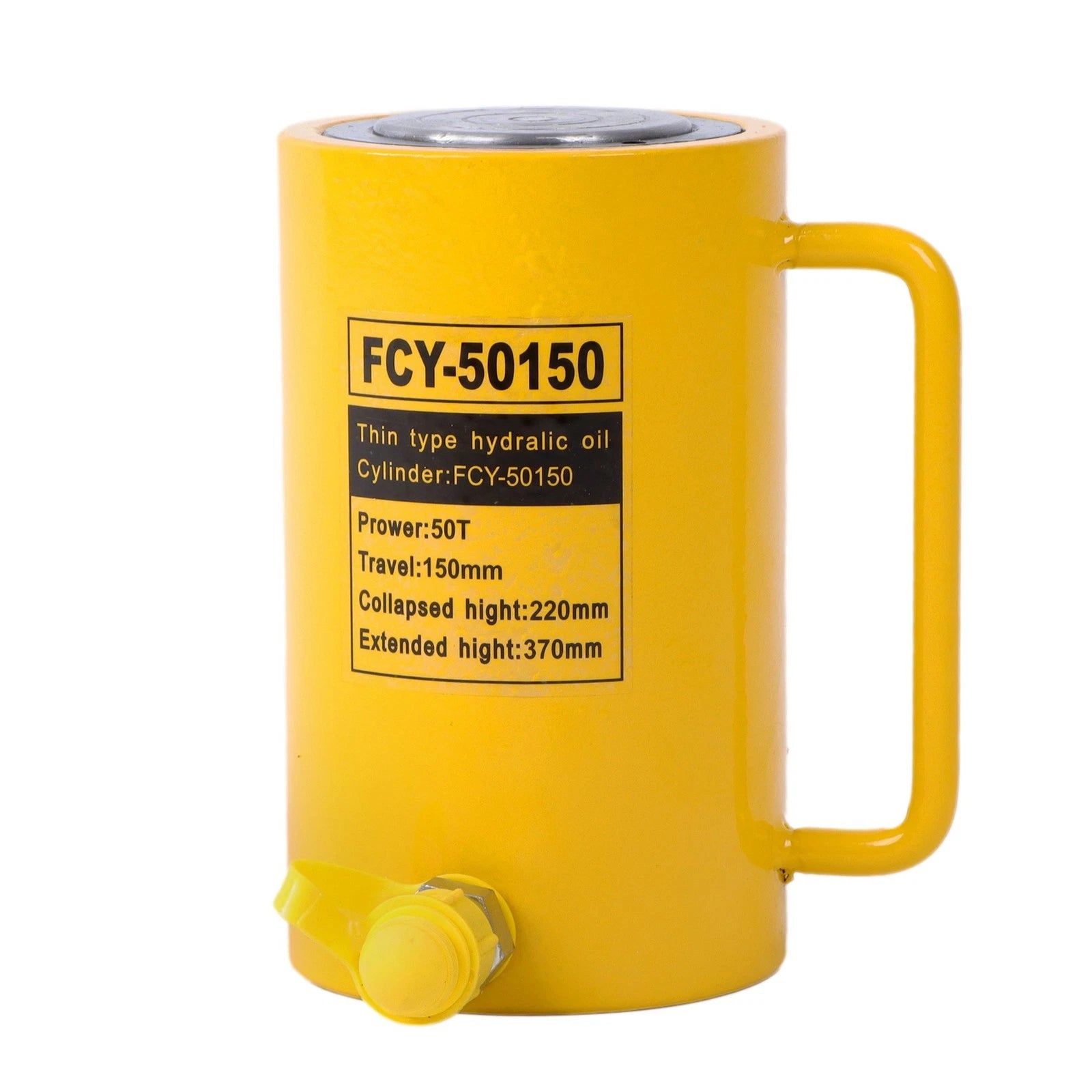Hydraulic Ram Cylinder Jack for Heavy Equipment (50 Ton, 6 Inch Stroke)