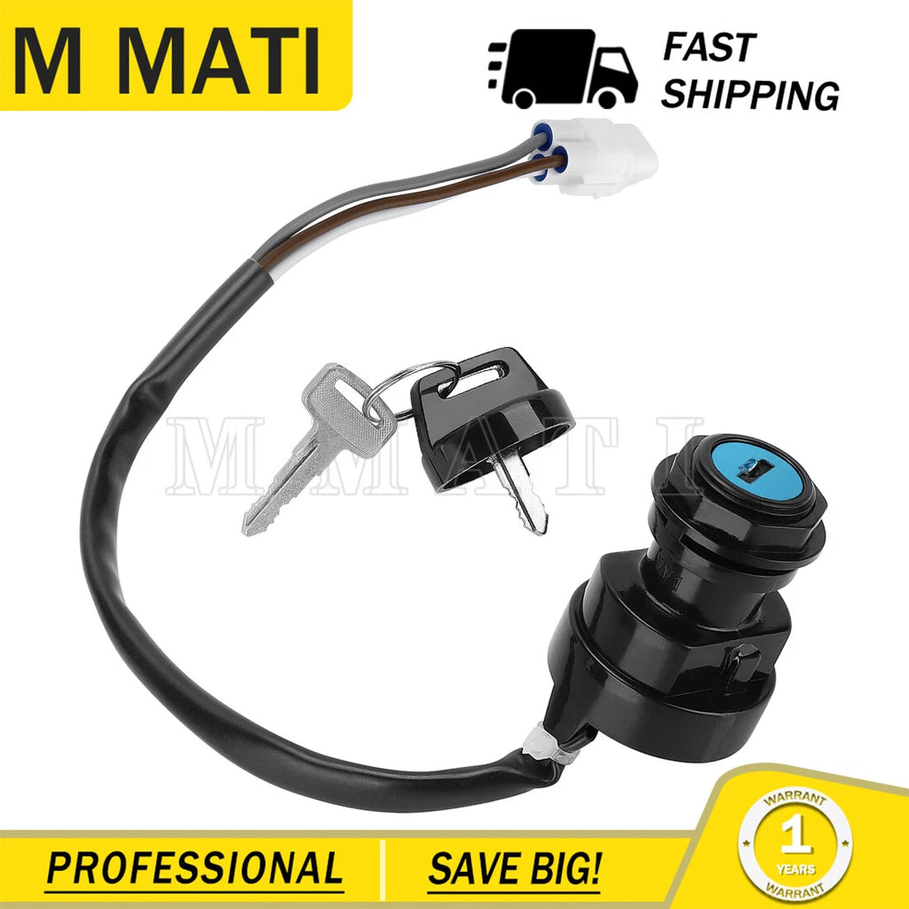 Ignition Switch Key for Kawasaki Brute Force 650 4X4 KVF650 (2005–2013)
