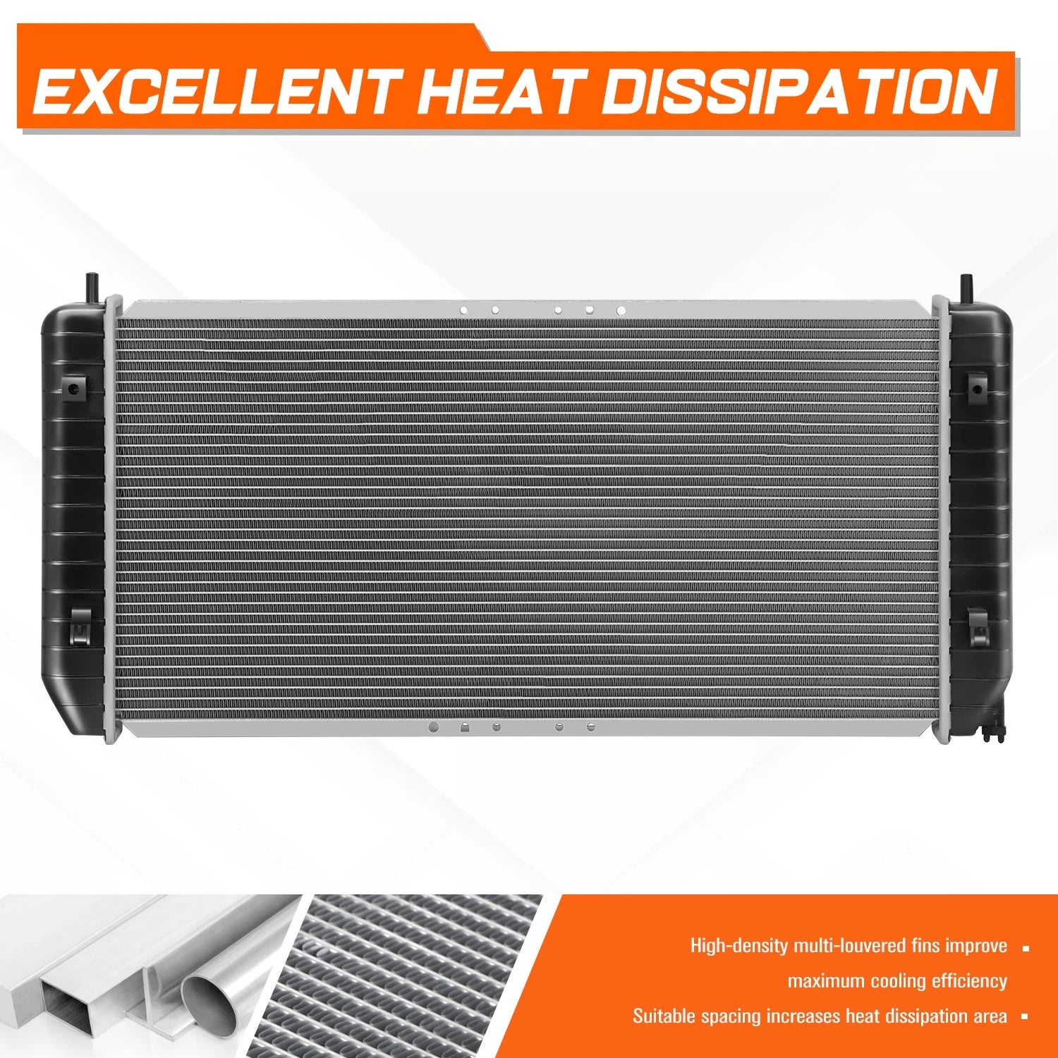 Aluminum Core Cooling Radiator for Cadillac Deville (2000) DPI-2352