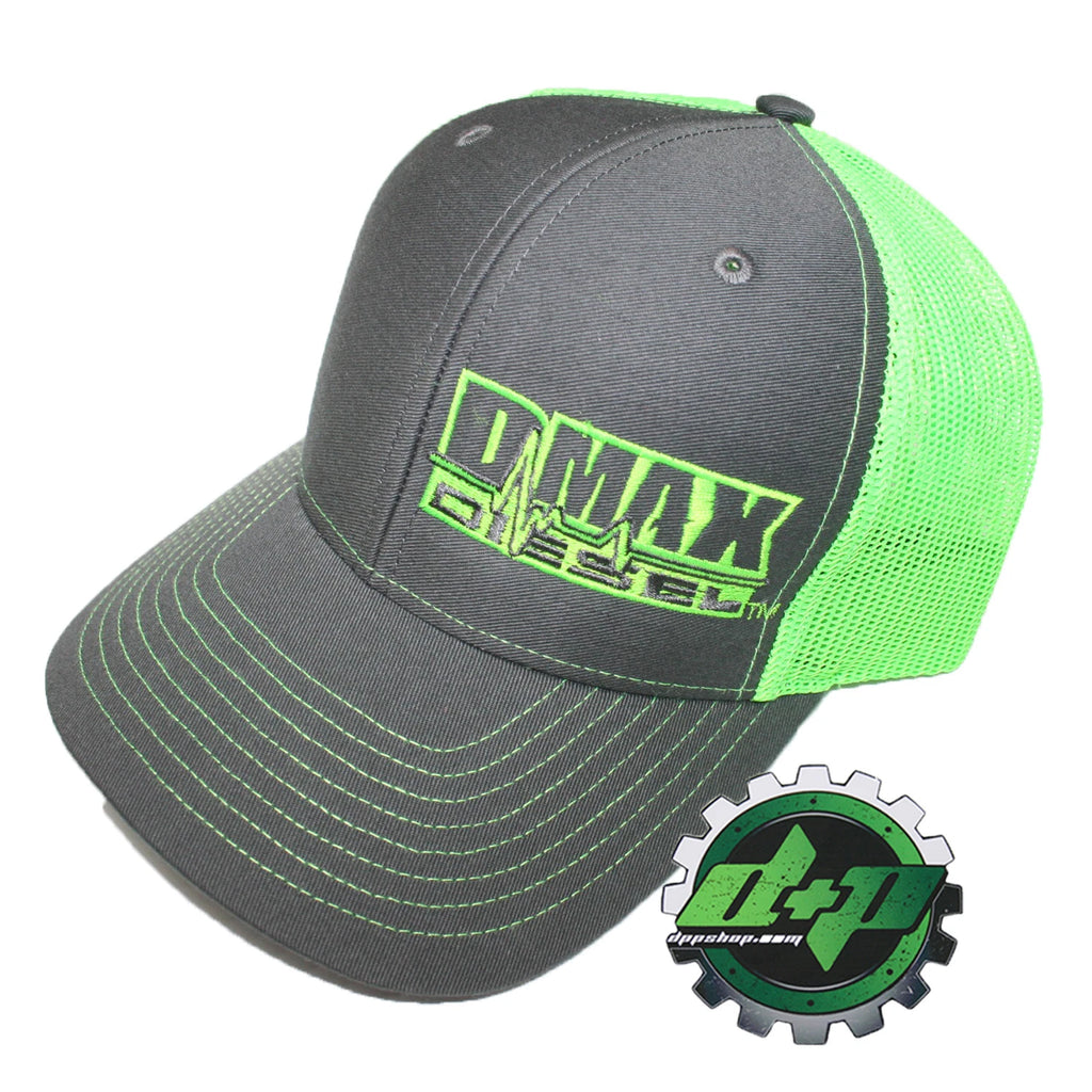Dmax Duramax Richardson 112 Hat for Truck (Charcoal Gray, Green Mesh)