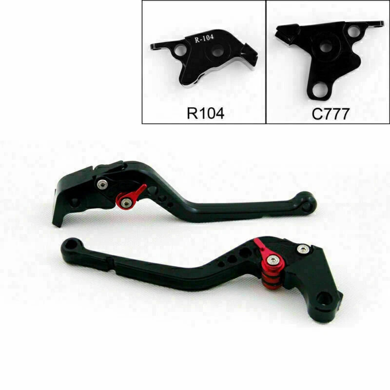 Long Brake Clutch Levers for Yamaha MT-01 (2004–2009), V-MAX (2009–2014) Black T9