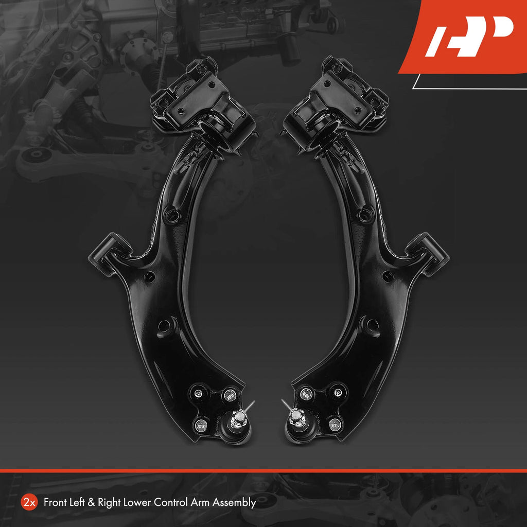 2X Front Lower Control Arms with Ball Joints for Honda CR-V (2007-2011)