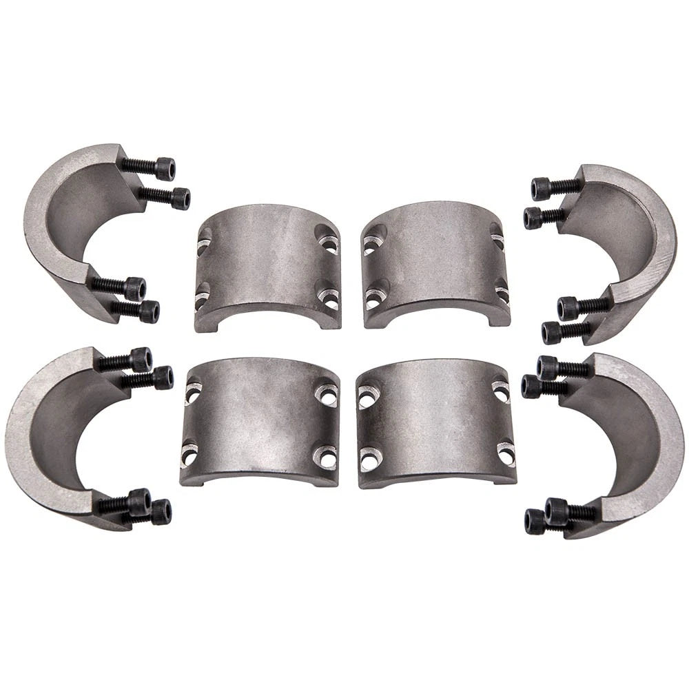 Set of 4 Steel Tube Clamps for Universal Roll Cage (CNC Machined)