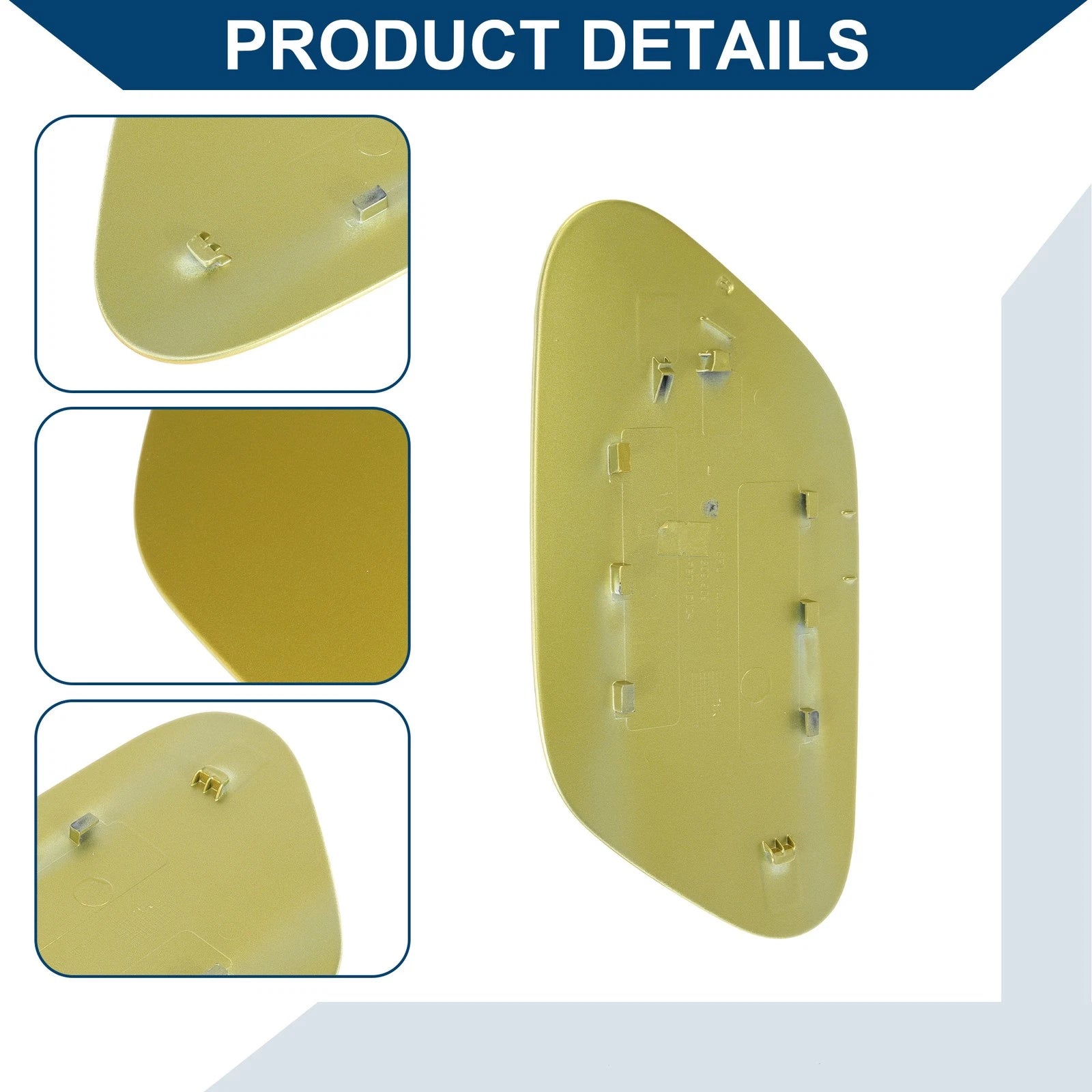 Fuel Tank Door Cap for Volkswagen Golf (2014–2018) Gold Tone