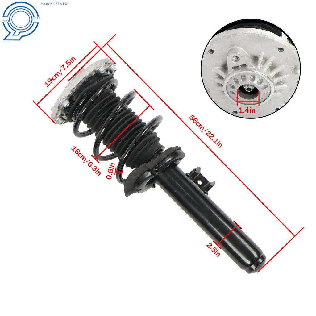 Set of 2 Front Shocks Struts for BMW 3-Series (2012-2019)