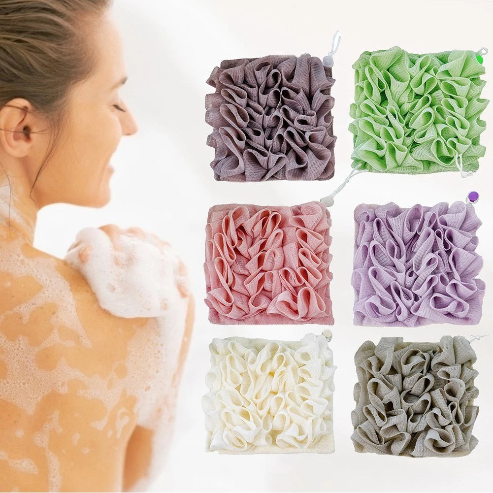 2X Bath Ball Towel Loofah Skin Care Tool for Shower Exfoliation