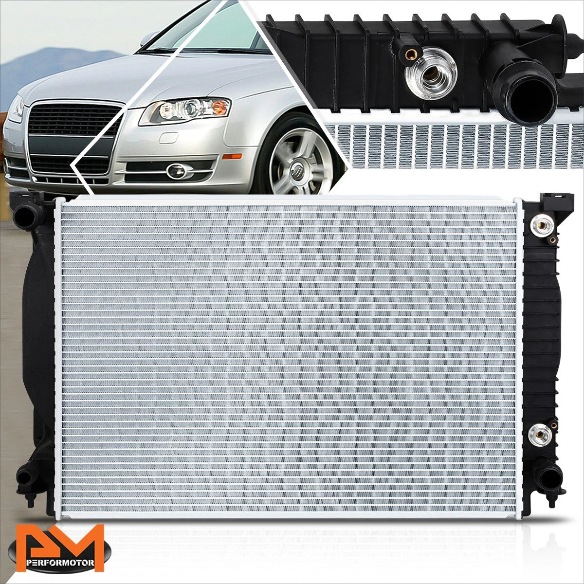 Aluminum OE Style Radiator for Audi A4/A6 Quattro 2002–2008 DPI-2590