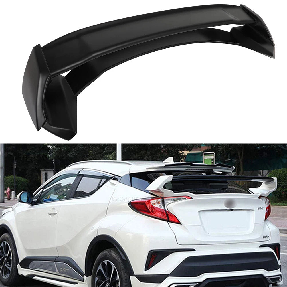 Trunk Spoiler Wing for Toyota C-HR (2016–2019) Black Pedestal